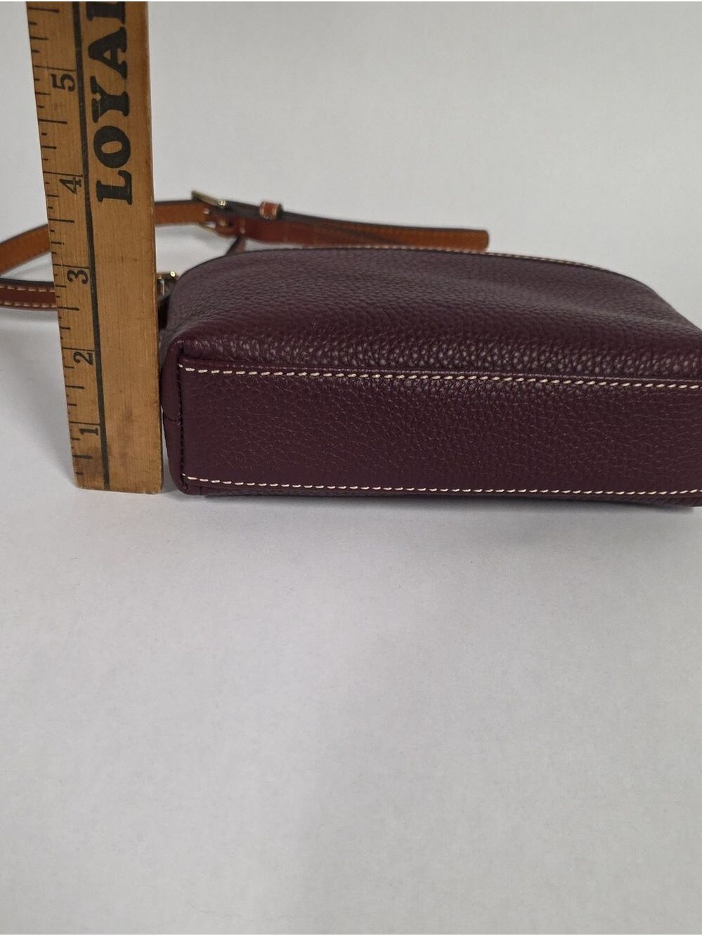 NWT Dooney & Bourke Bordeaux Pebble Grain Domed Leather Crossbody Bag - Picture 14 of 16
